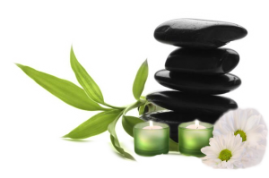 piedras zen con velas