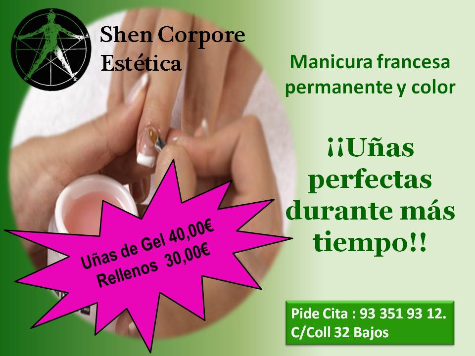 Uñas de gel 40 y 30